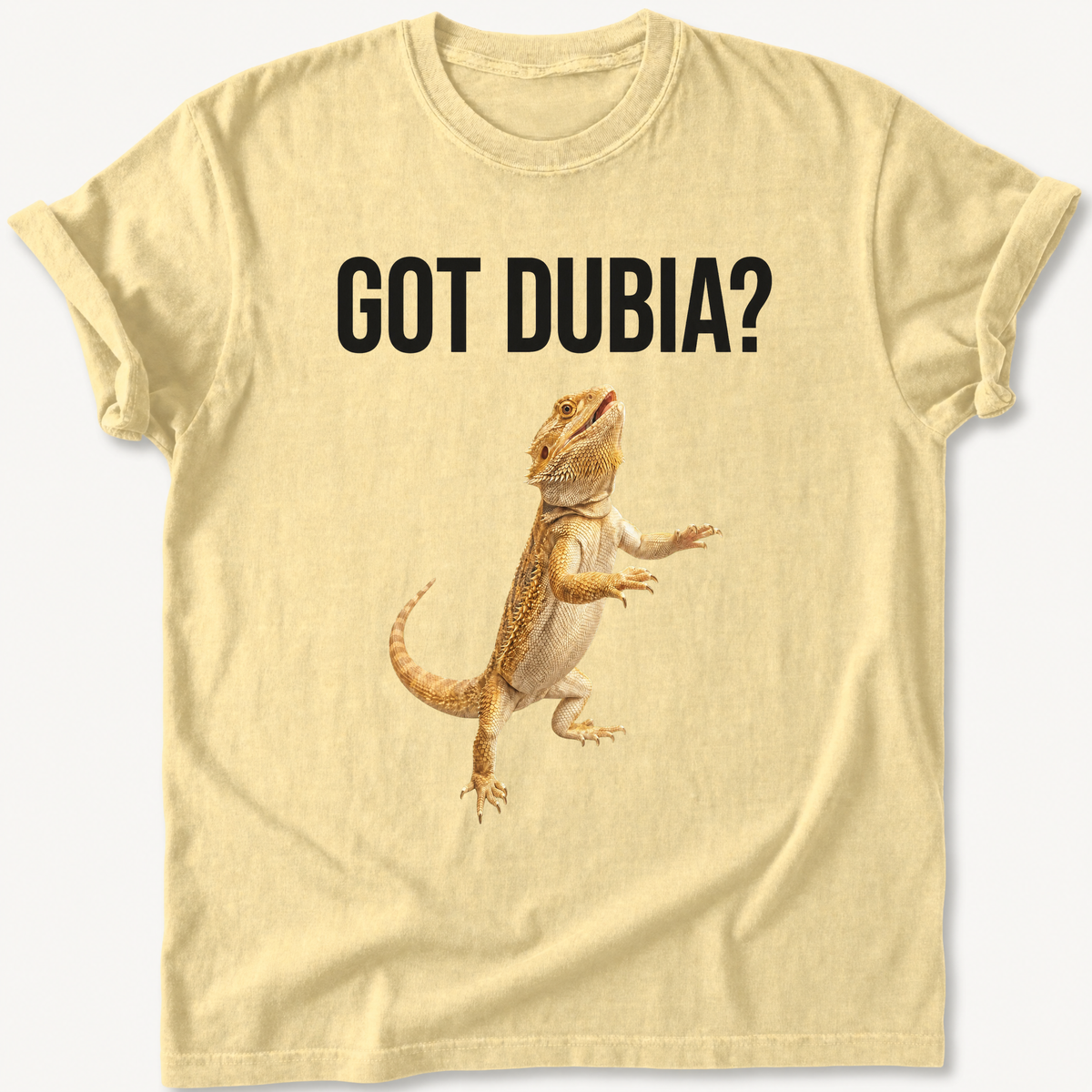 Got Dubia? bearded dragon tee on Butter